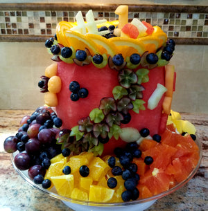 Watermelon Birthday Cake Fruit Platter - Fruits By Pesha