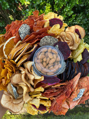 Rosh Hashana dehydrated platter with almonds - Fruits By Pesha
